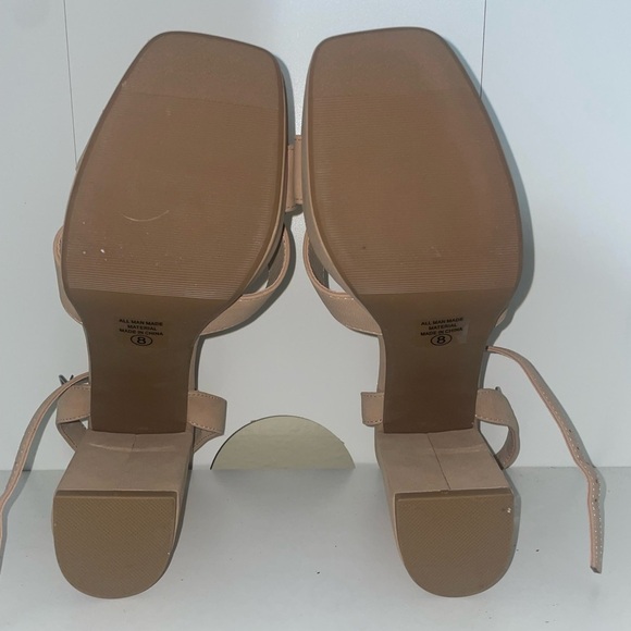 Nude platform heels flesh tone heels beige heels - Picture 6 of 7